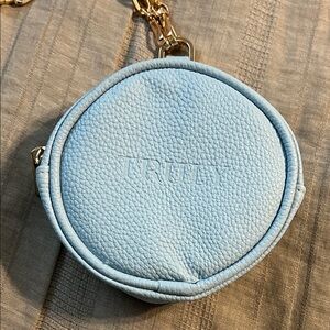 TRULY Sky Blue Mini Bag with Gold Chain